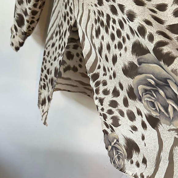 PERCEPTIONS BY IRENE B. | Vintage Long Sleeve Animal Print Dress - Picture 8 of 12